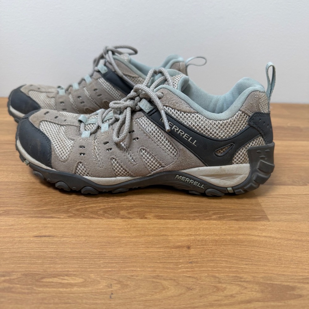 Merrell Wild Dove Cloud Blue Hiking Shoes Womens 8 Gray Blue Mesh J289836C